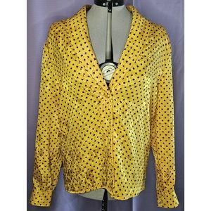 RUSS, Yellow, Black, Top, Size: 8